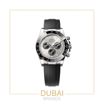 Rolex Daytona 44 Silver Dial Black Subdials Oysterflex