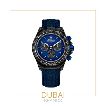 Rolex Daytona 40 Carbon Blue Dial Grey Subdials Ceramic Rubber