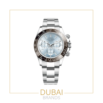 Rolex Daytona 40mm Ice Blue Dial Brown Ceramic Bezel Stainless Steel Oyster Bracelet