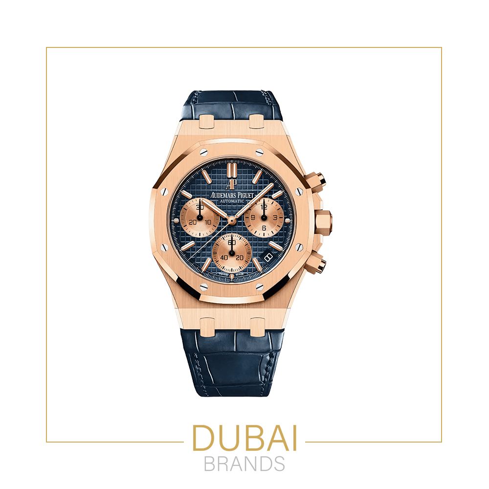 Audemars Piguet Royal Oak Chronograph – Rose Gold – Blue Dial – Quartz