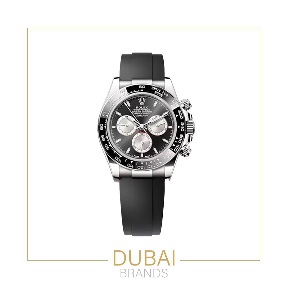 Rolex Cosmograph Daytona  Black Dial  Oysterflex Rubber  Automatic