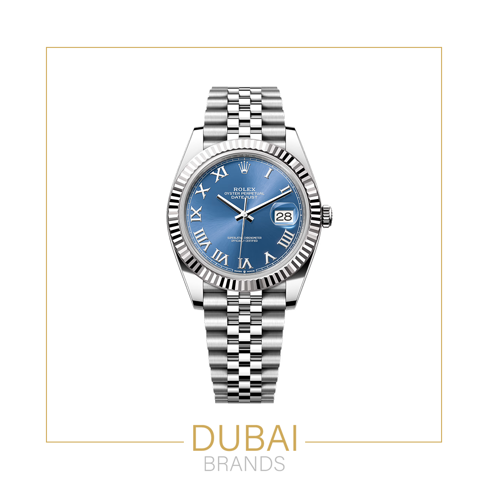 Rolex DateJust Blue Fluted Bezel