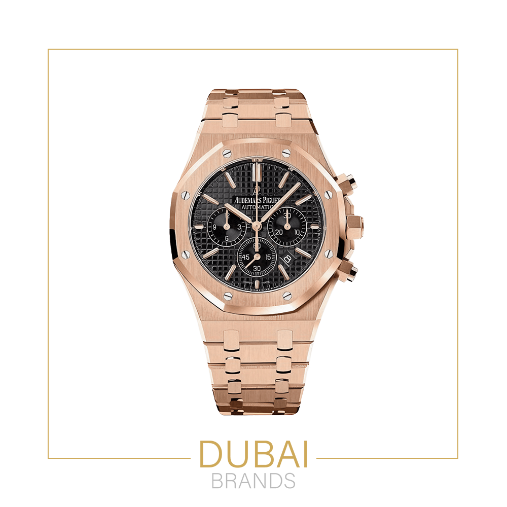 Audemars Piguet Royal Oak Chronograph – Rose Gold – Black Dial – Quartz