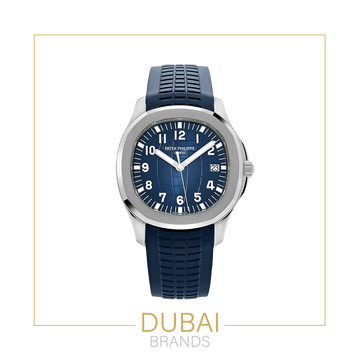 Patek Philippe Nautilus 40mm Blue Dial Stainless Steel Blue Rubber Strap