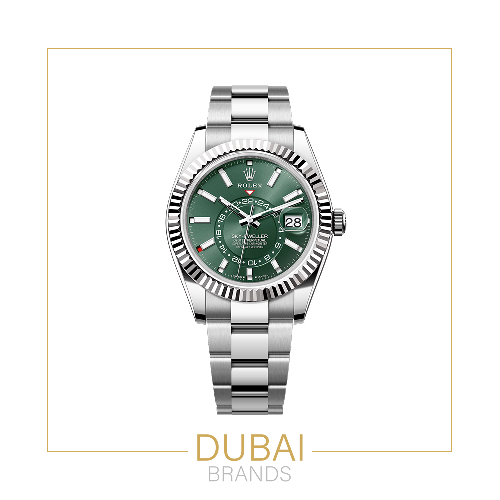 Sky dweller watch green dial