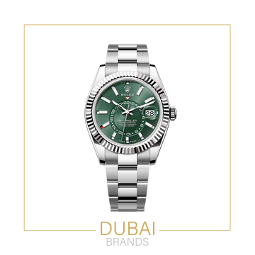 Sky dweller watch green dial