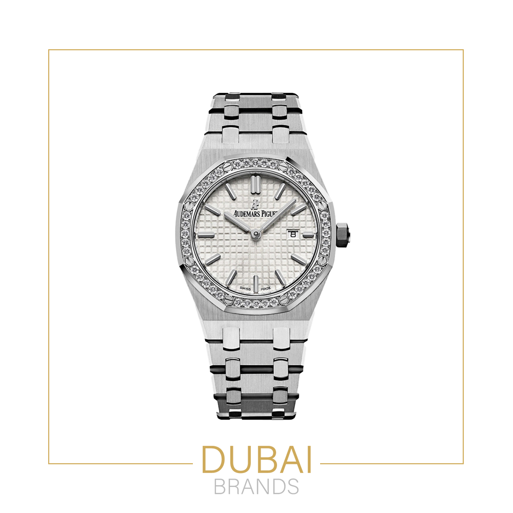 Audemars Piguet Royal Oak – Silver Dial with Diamond Bezel