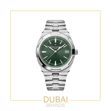 Vacheron Constantin Overseas Green Sunburst Dial Stainless Steel Integrated Bracelet