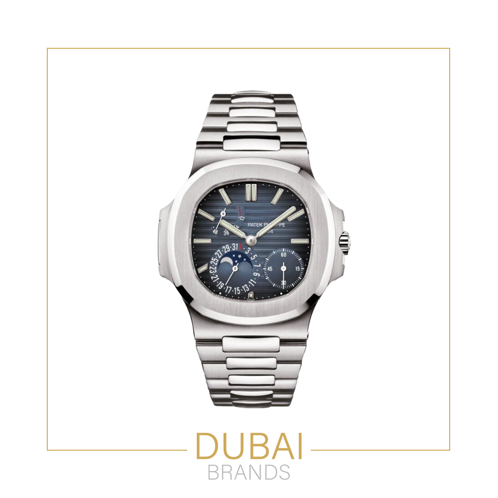 Patek Philippe Nautilus Moonphase  Manual Wind  Blue Dial