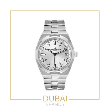 Vacheron Constantin Overseas Silver Sunburst Dial Stainless Steel Integrated Bracelet