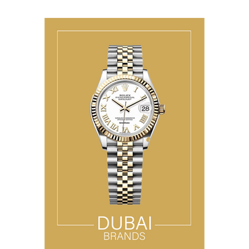 SC Rolex Datejust 31 White Dial Roman Fluted Bezel Jubilee Two Tone