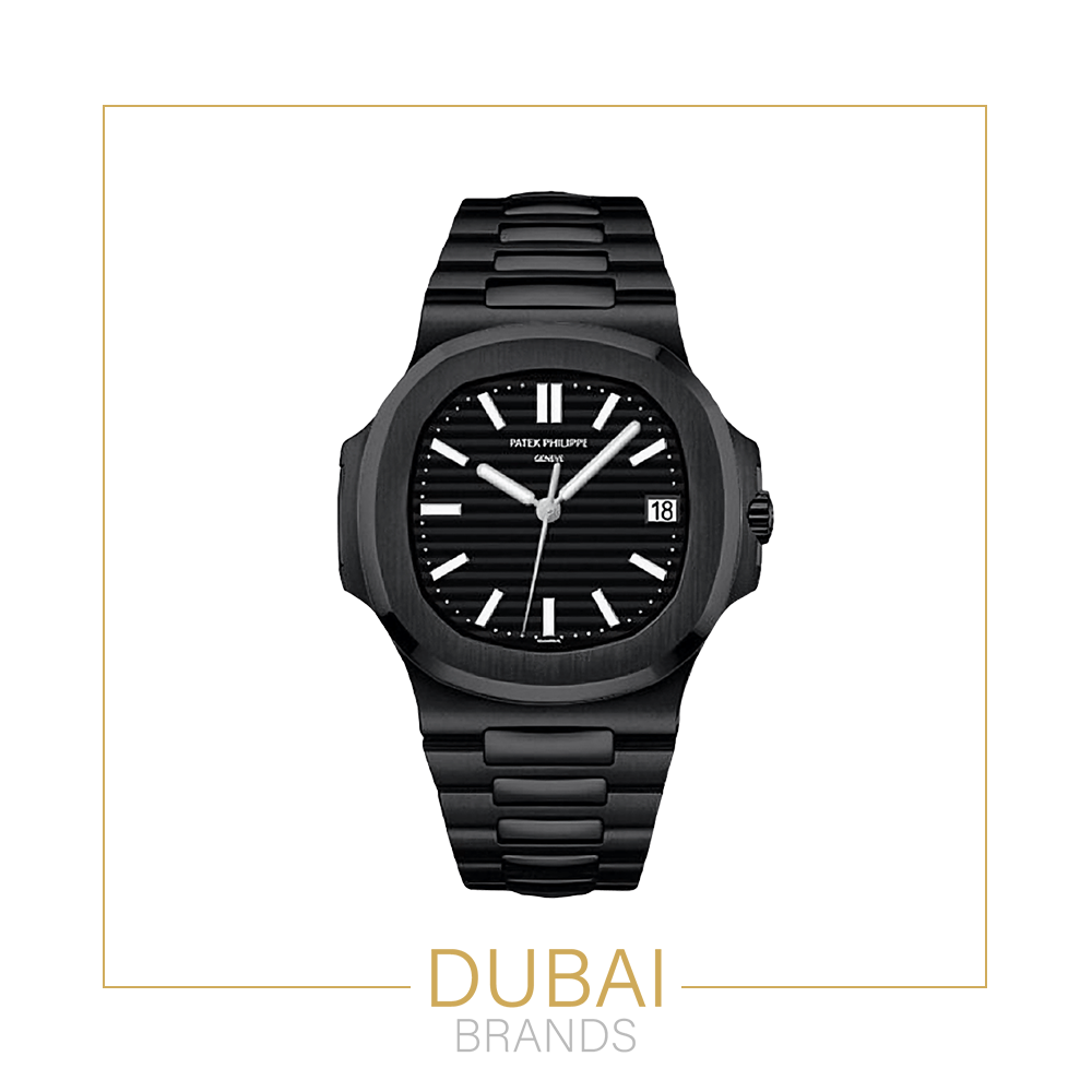 Patek Philippe Nautilus – Black Dial – Black Stainless Steel Bracelet – Automatic