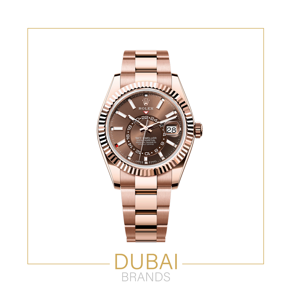 Rolex Sky-Dweller 42 Rose Gold Brown Dial