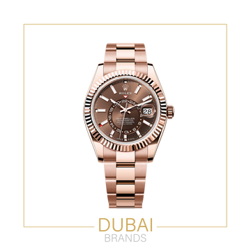 Rolex Sky-Dweller 42 Rose Gold Brown Dial