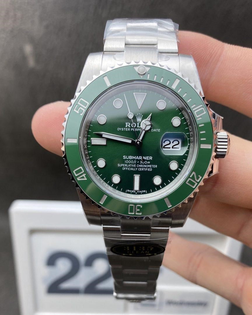 Super Clone Submariner Date Hulk 40 Green Dial