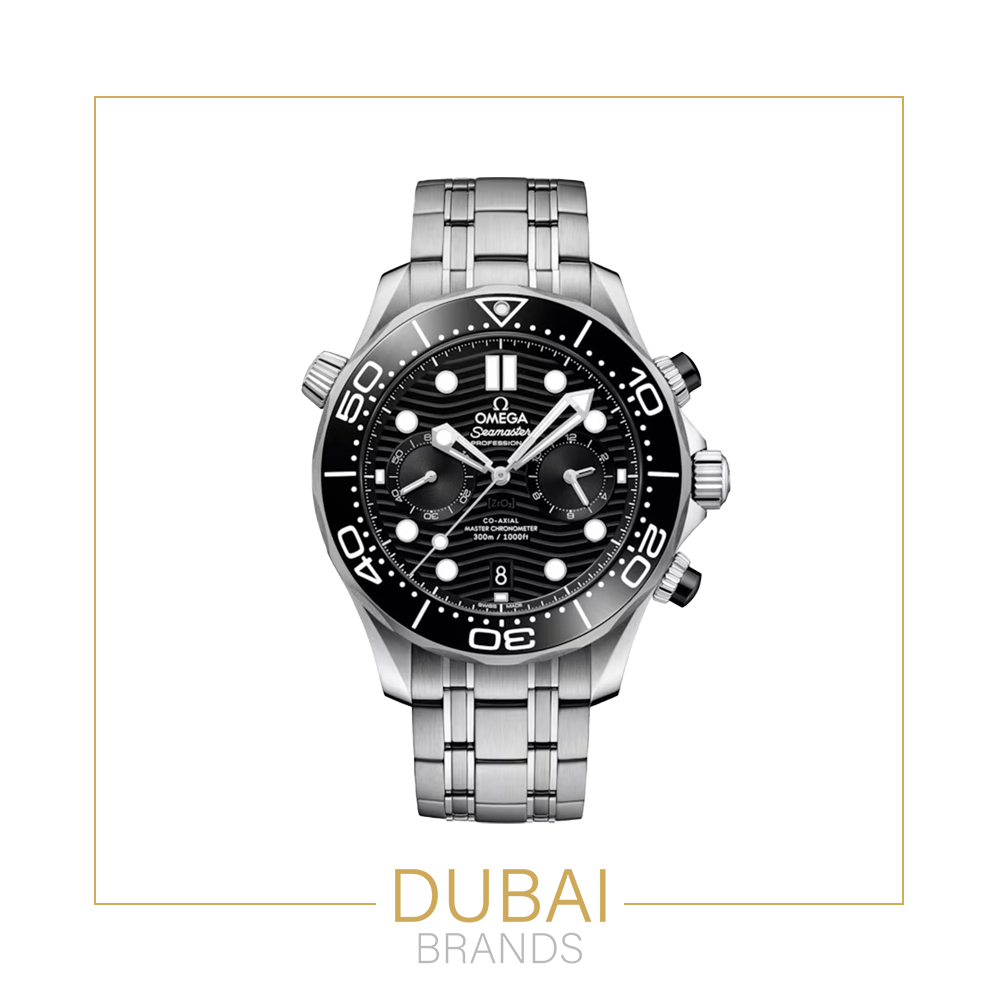 Omega Seamaster 44 mm, stainless steel on stainless steel – black dial edition