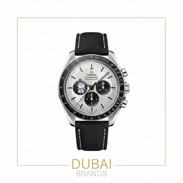 Omega Speedmaster Professional Snoopy White Dial Black Subdials Tachymeter Bezel Fabric Strap
