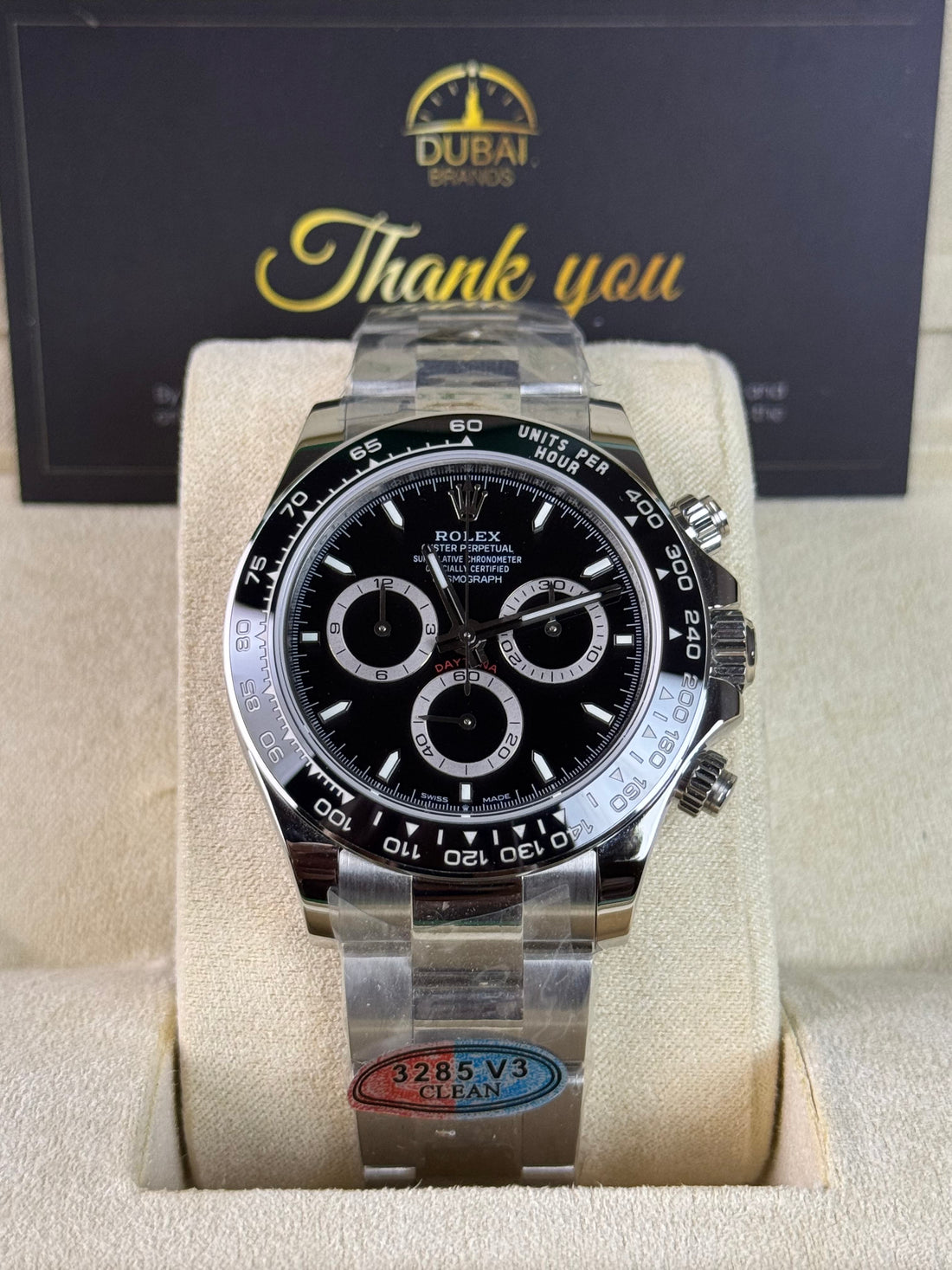 Super Clone Daytona 40 Black Dial Ceramic Bezel SA4130 Movement