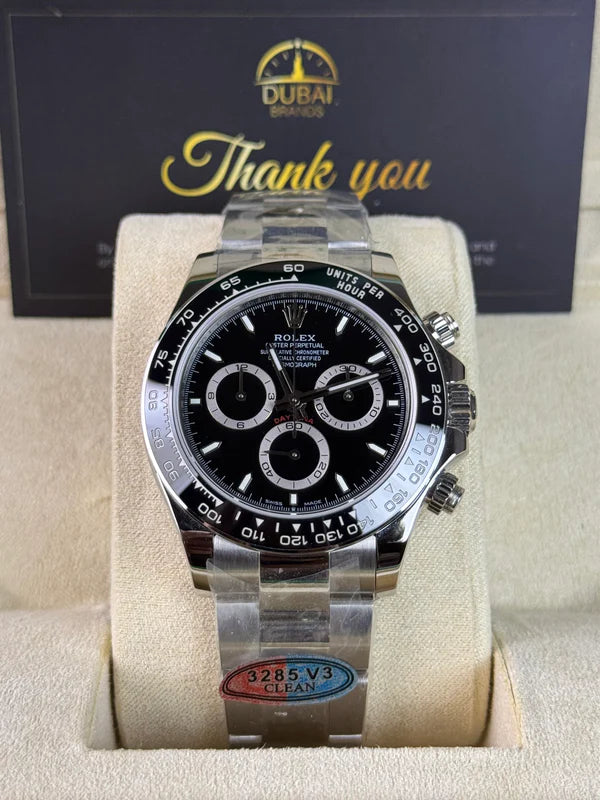 Super Clone Daytona 40 Black Dial Ceramic Bezel SA4130 Movement