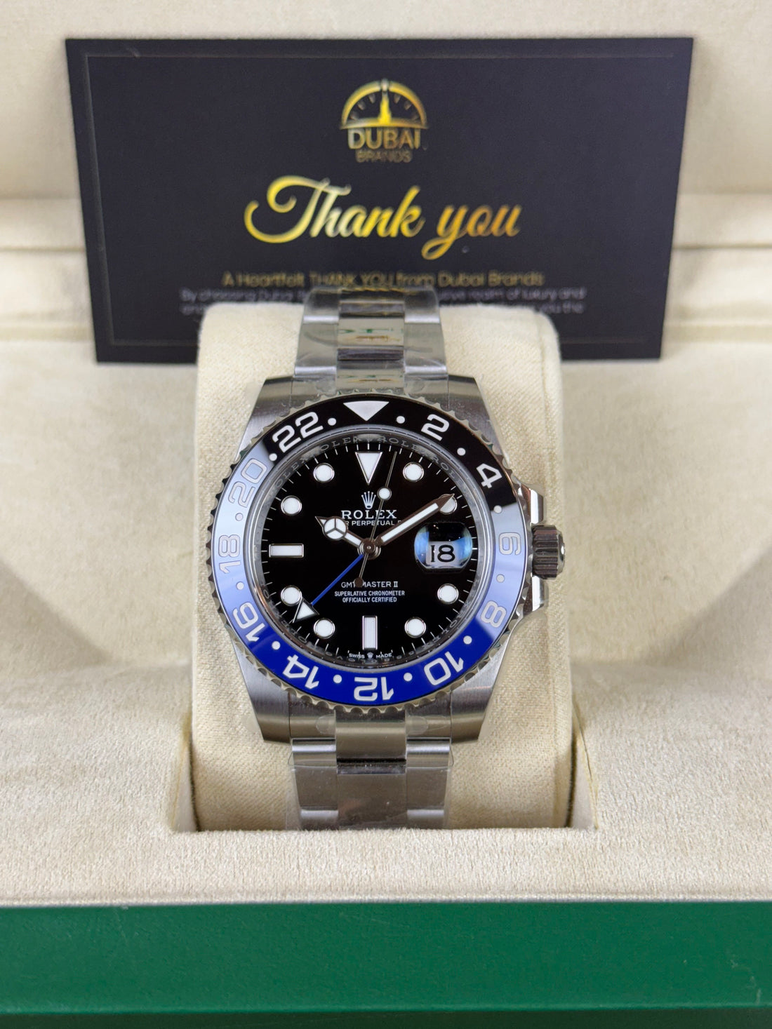 Rolex GMT-Master II – Batman – Black Dial – Black & Blue Bezel – Oyster – Automatic – 40mm
