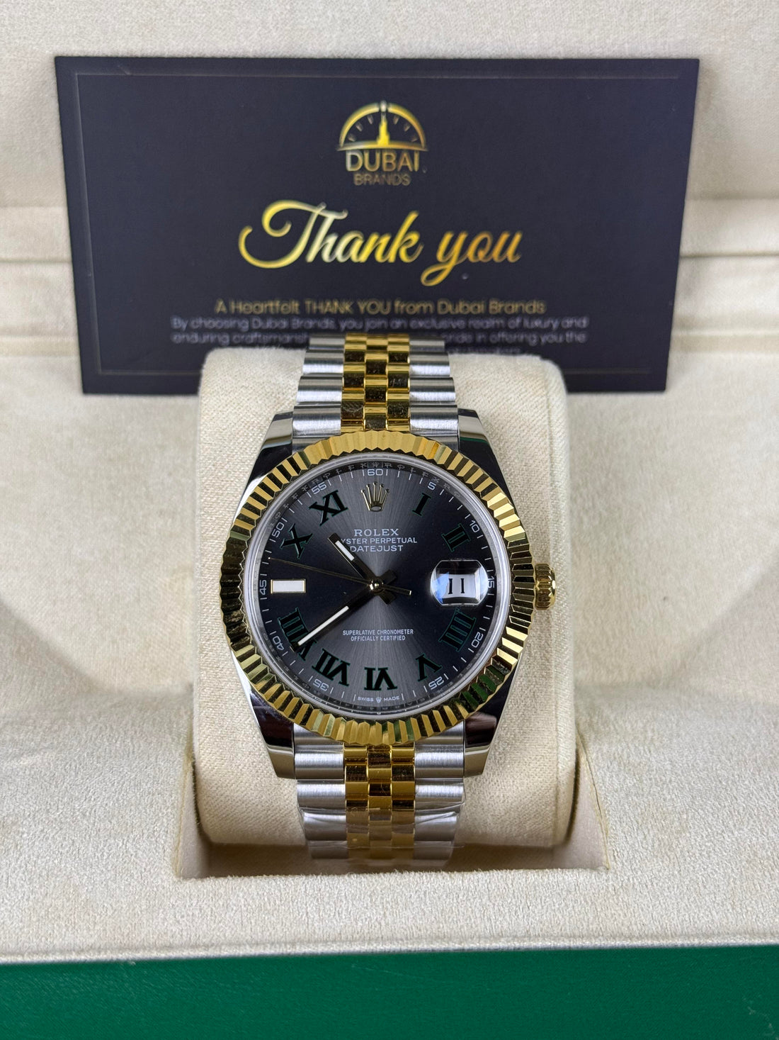 Super Clone  Rolex Datejust 41 mm Steel & Slate Dial