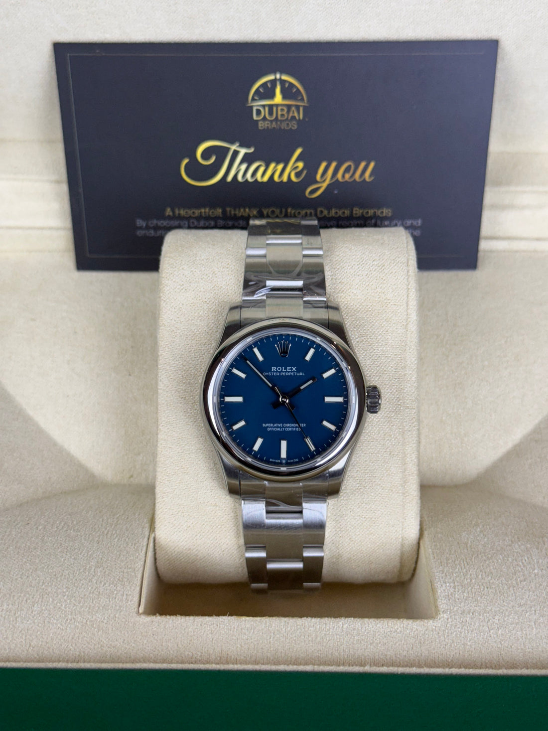 Rolex Oyster Perpetual – Turquoise Blue Dial – Oyster – Automatic – 31mm