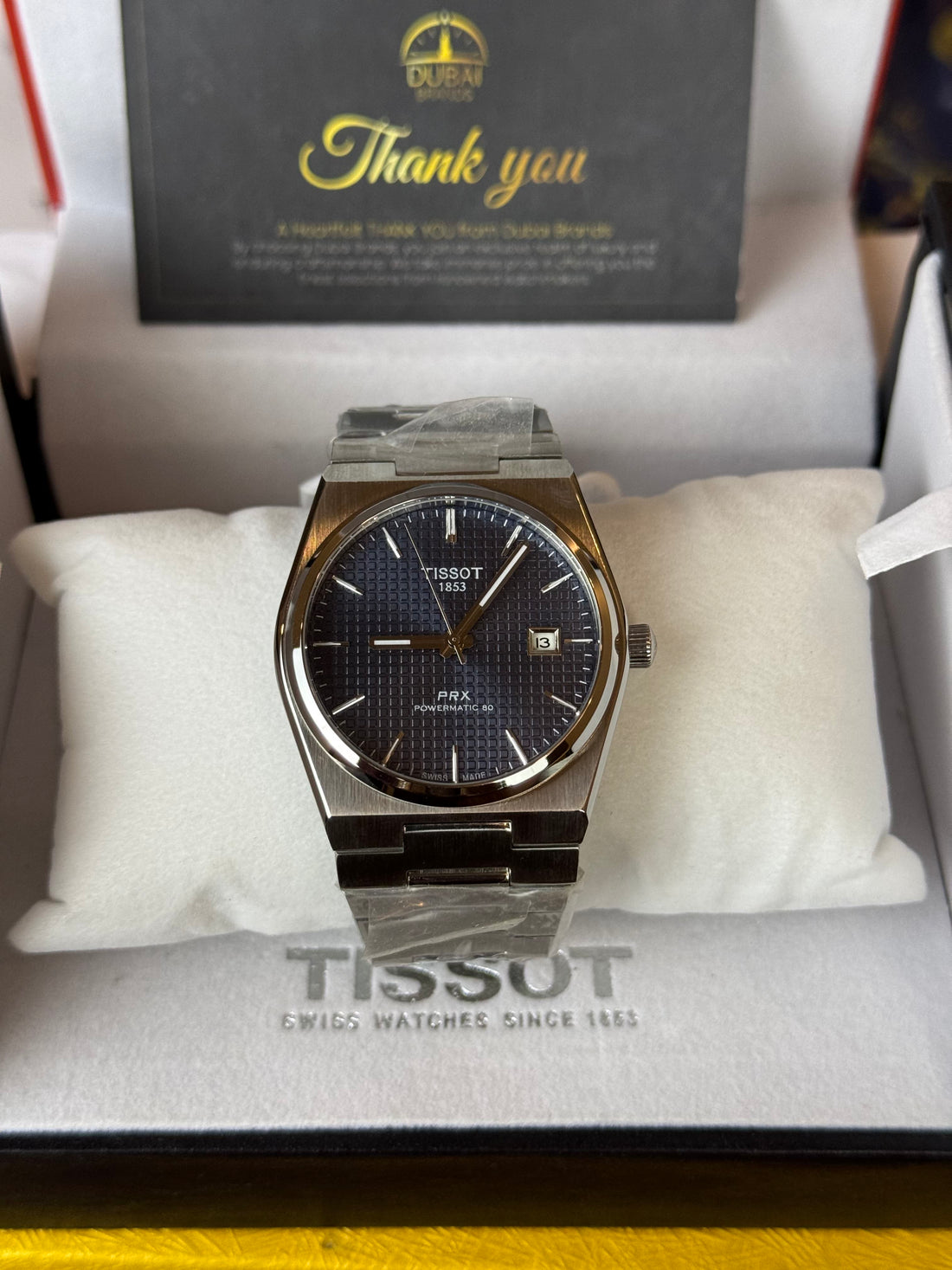Tissot PRX Powermatic 80 Stainless Steel Blue Dial Integrated Steel Bracelet