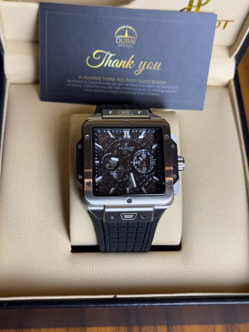 Hublot Spirit of Big Bang Chronograph Titanium Skeleton Dial Rubber Strap