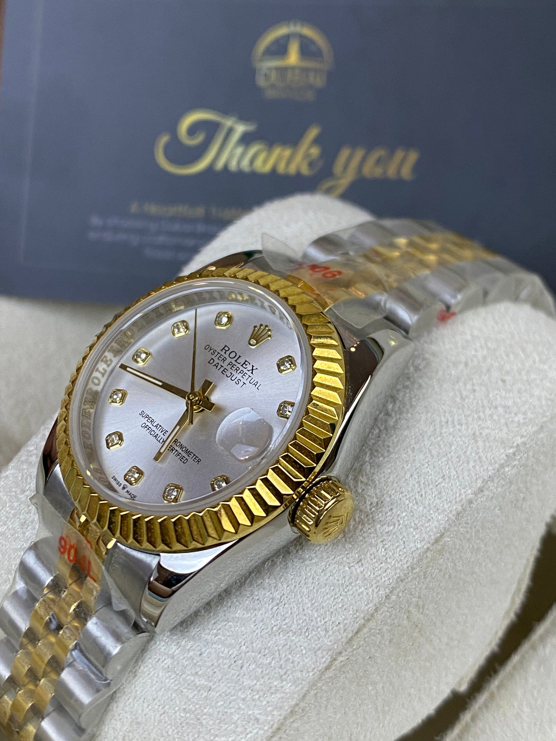 Rolex Datejust – Silver Dial – Diamond Markers – Two Tone – Jubilee