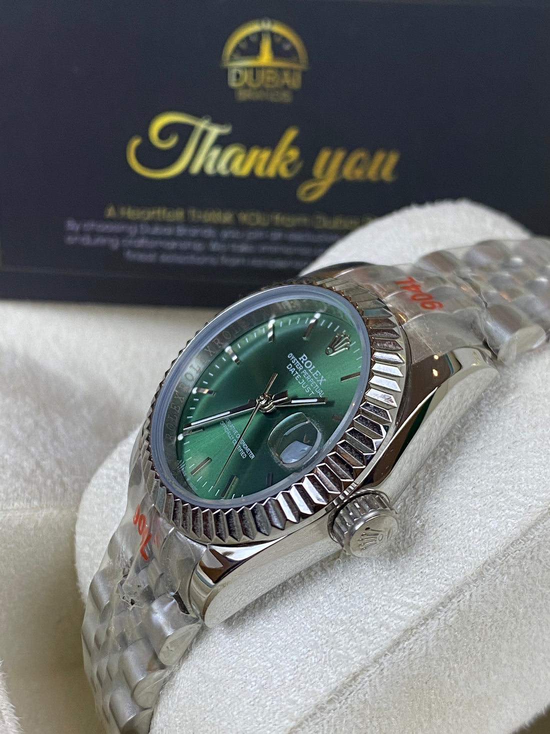 Rolex Datejust – Green Dial – Stainless Steel – Jubilee