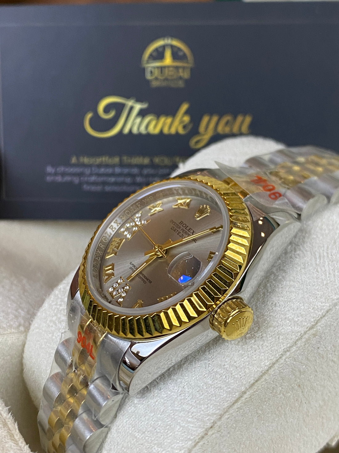 Rolex Datejust – Silver Roman Dial with Diamond Numerals – Two Tone – Jubilee