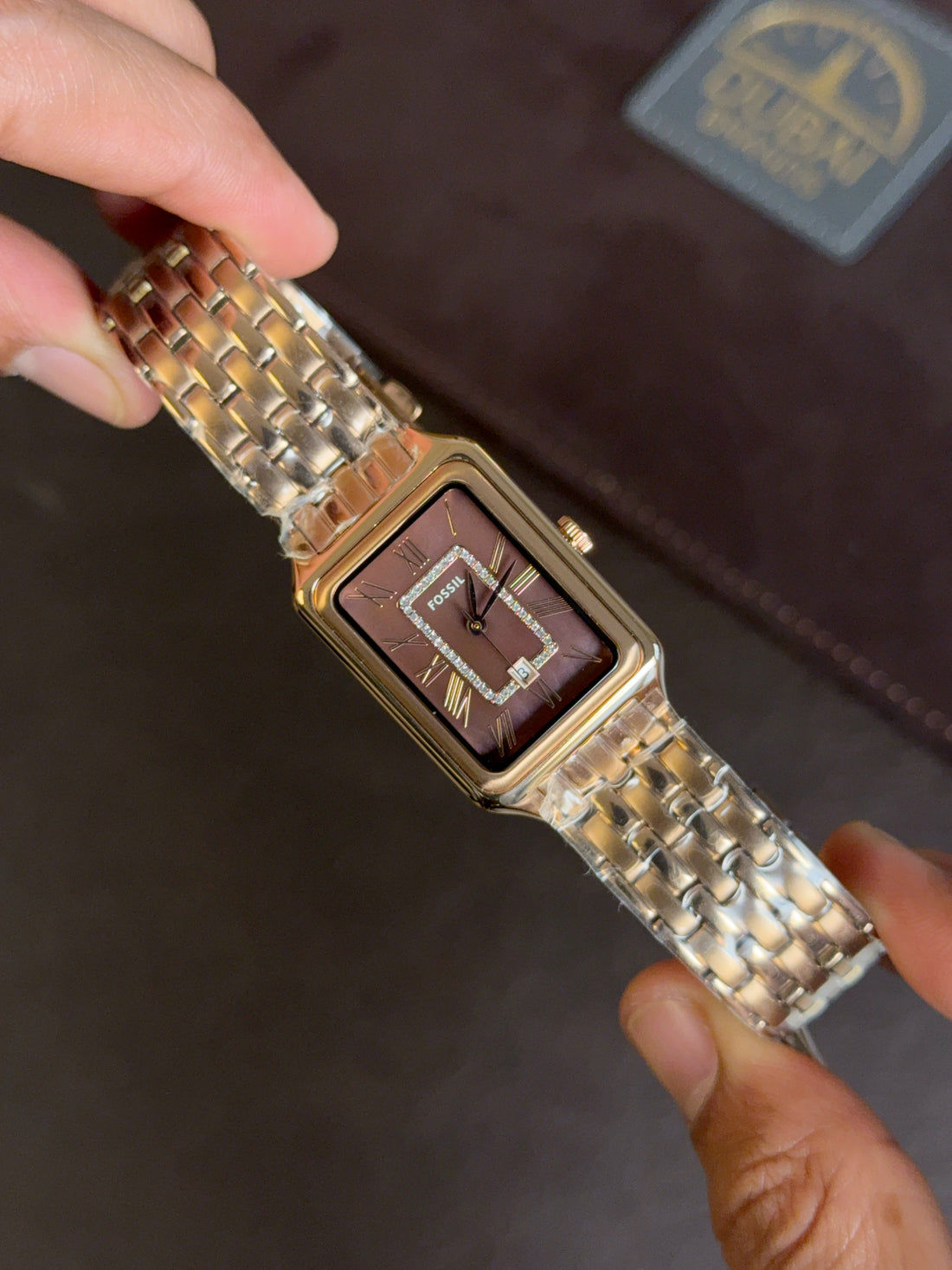 Fossil Raquel Original Watch For Women ES5323 Rose Gold Stainless Steel Bracelet