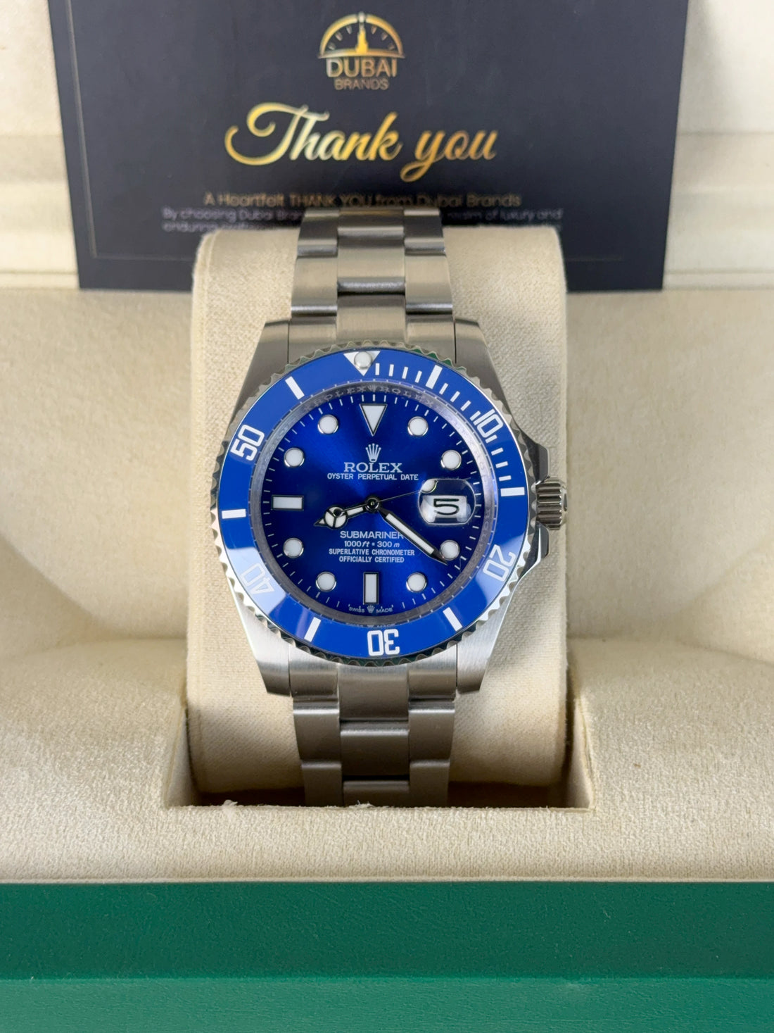 Rolex Submariner Date 41 Stainless Steel Blue Dial Blue Bezel Oyster