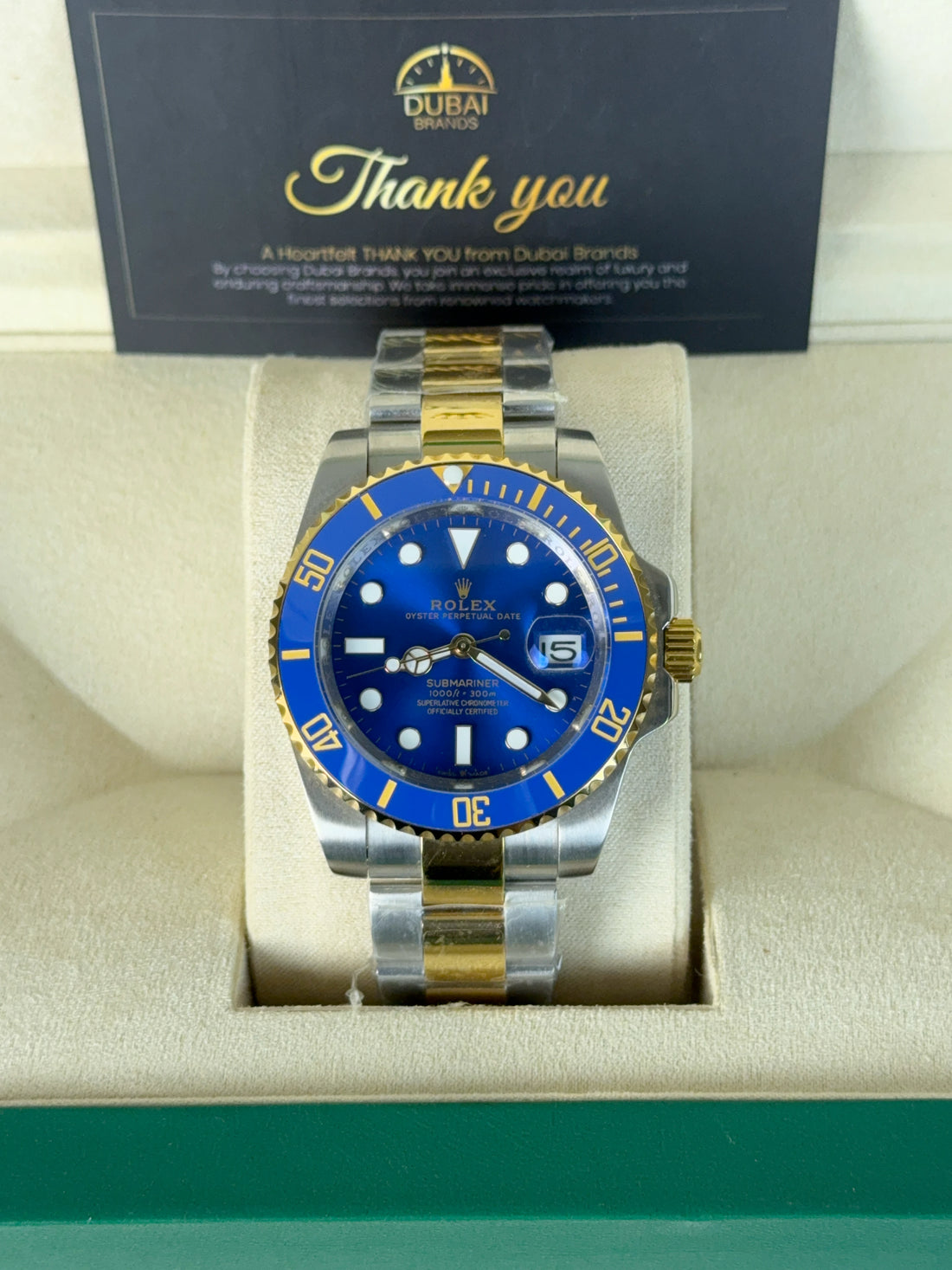 Rolex Submariner Date 41 Two Tone Blue Dial Blue Bezel Oyster
