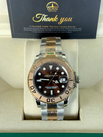 ساعة OYSTER FLEX DEYTONA COSMOGRAPH كرونوغراف بقرص ذهبي وأسود