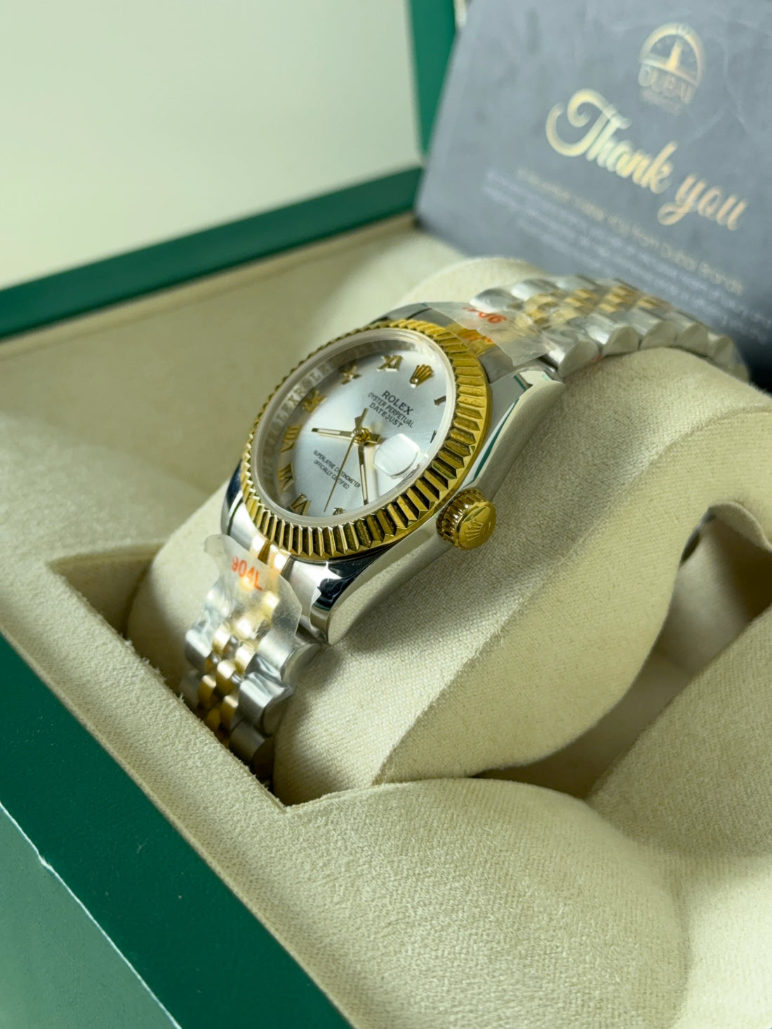 Rolex Datejust 31mm Silver Dial Roman Numerals Two Tone Jubilee Bracelet