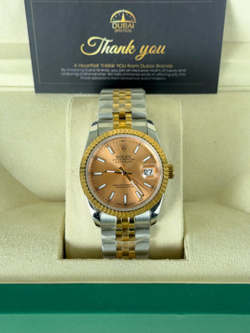 Rolex Datejust Lady 31 Rose Gold Sunburst Two-Tone Jubilee