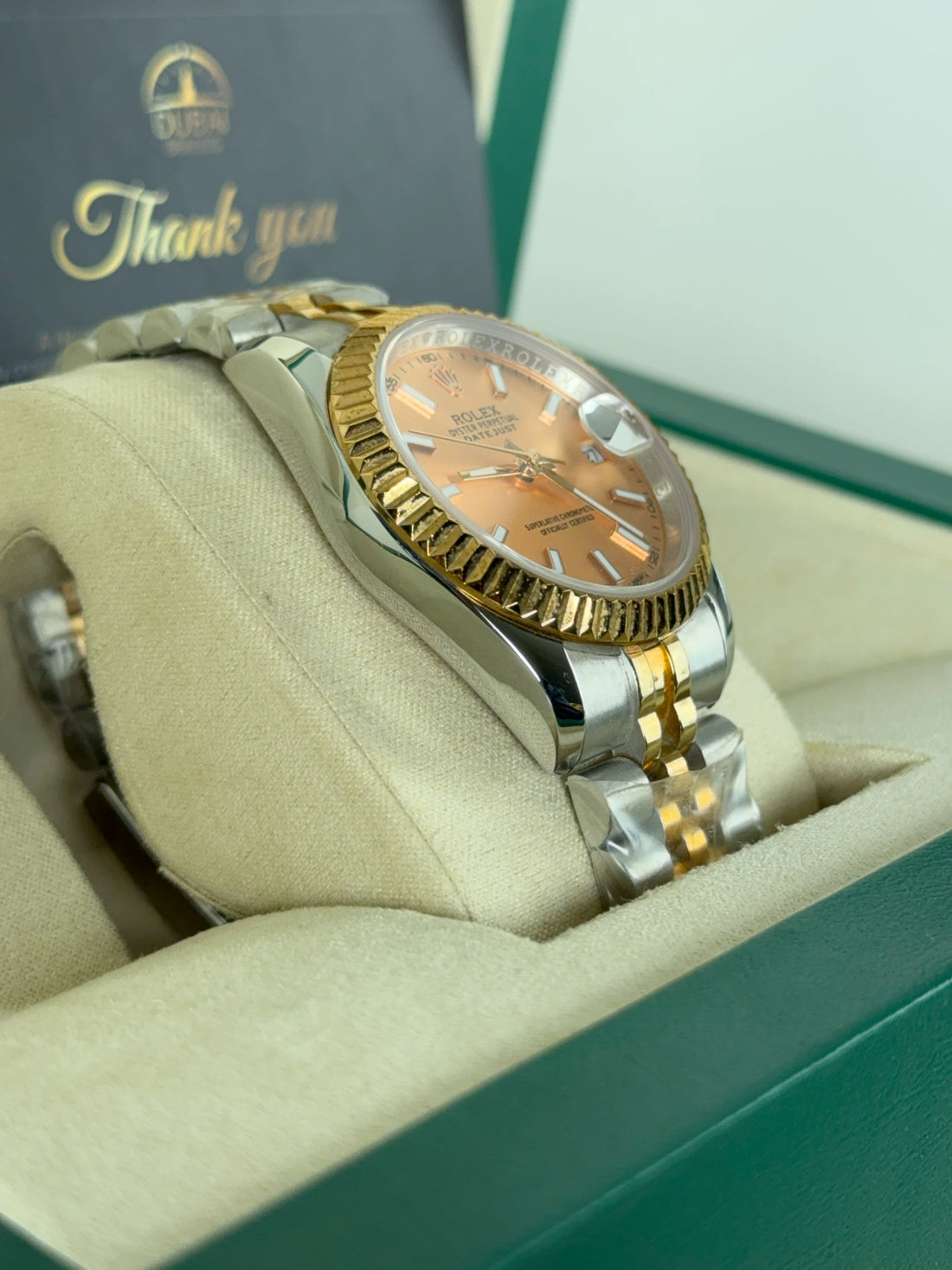 Rolex Datejust Lady 31 Rose Gold Sunburst Two-Tone Jubilee