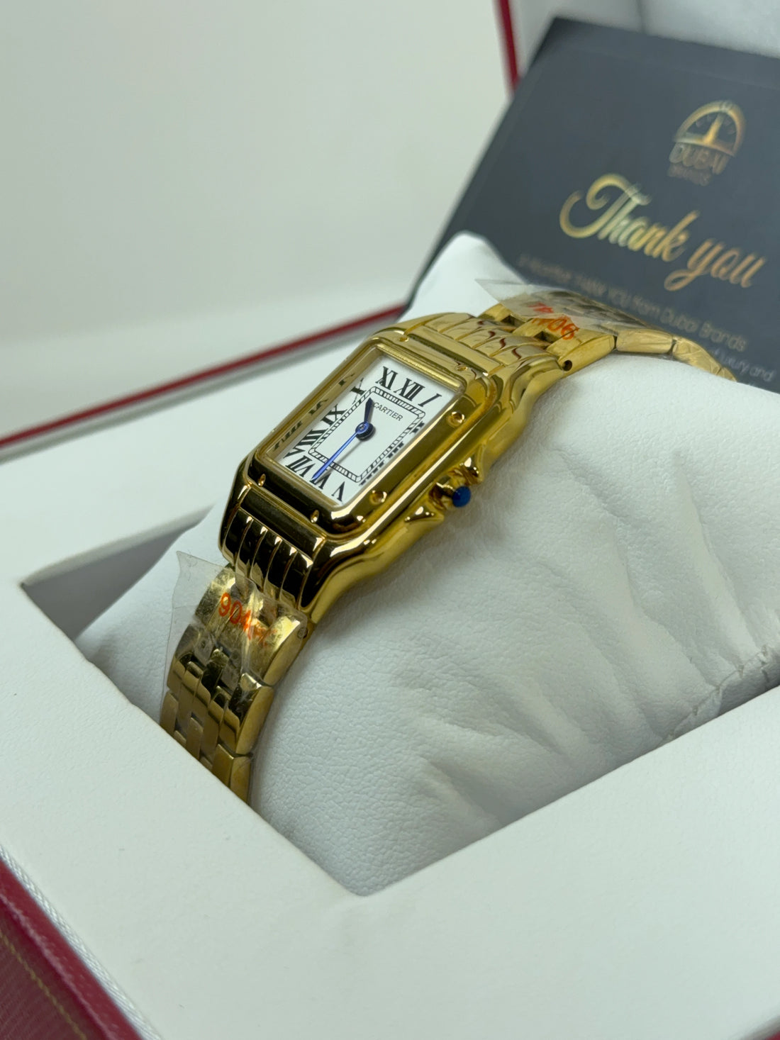 Cartier Panthère Medium Yellow Gold White Dial Roman Numerals Bracelet