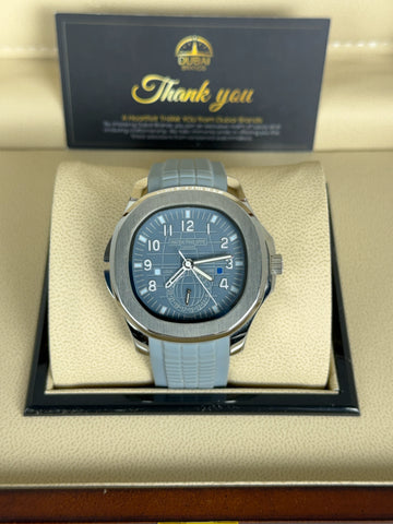 Patek Philippe Aquanaut 42mm Blue Dial Stainless Steel Rubber Strap