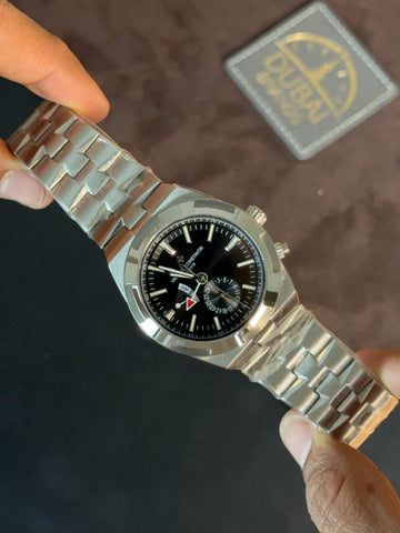 Vacheron Constantin Overseas Power Reserve 42mm Black Dial Stainless Steel Bracelet