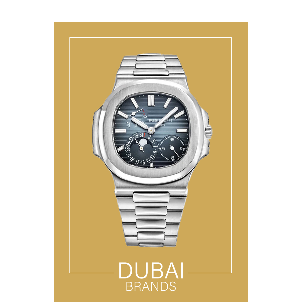 Patek Philippe Nautilus Moon Phase Blue Date Dial