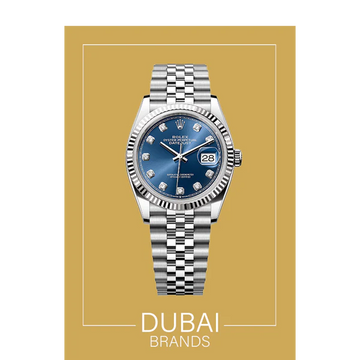 ساعة SUPER Clone DateJust ذات المينا الأزرق مع علامات من الماس