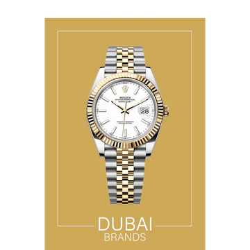 SC Rolex Datejust 41 Two Tone Yellow Gold White Dial Jubilee Fluted
