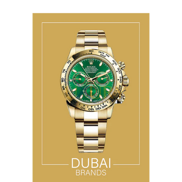 SC Rolex Daytona 40 Yellow Gold Green Dial Oyster