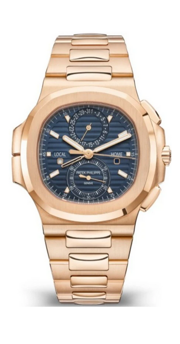 Patek Philippe Nautilus Travel Time Chronograph &nbsp;Blue Dial&nbsp;