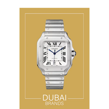 SC Cartier Santos 40 Stainless Steel White Dial Roman Integrated Bracelet