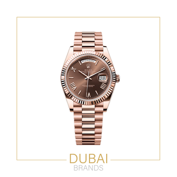 Rolex Day Date 40 Rose Gold Chocolate Dial