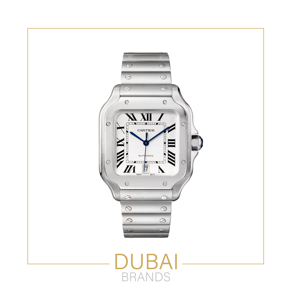 Cartier Santos  White Dial  Stainless Steel  Automatic 40mm